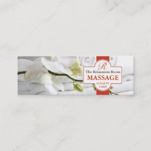 Carte de fidélité de massage