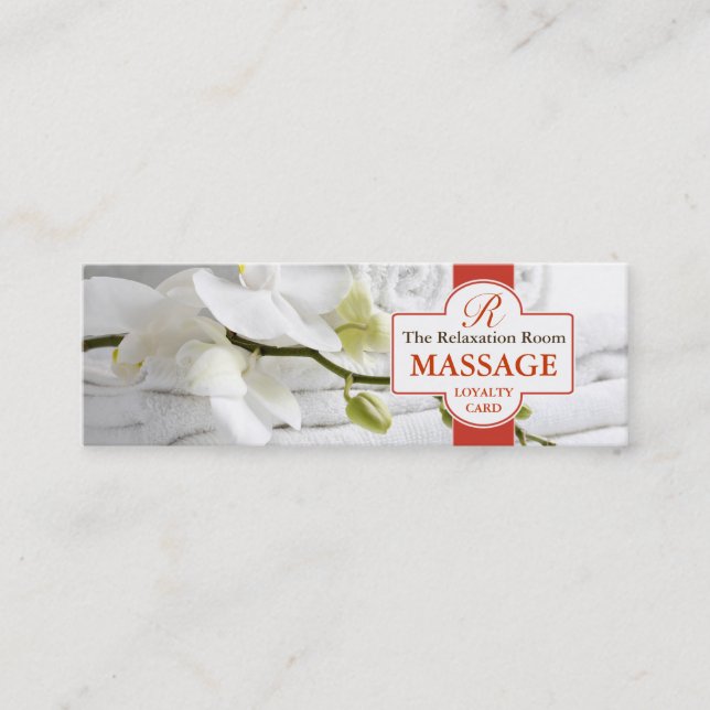 Carte de fidélité de massage (Devant)