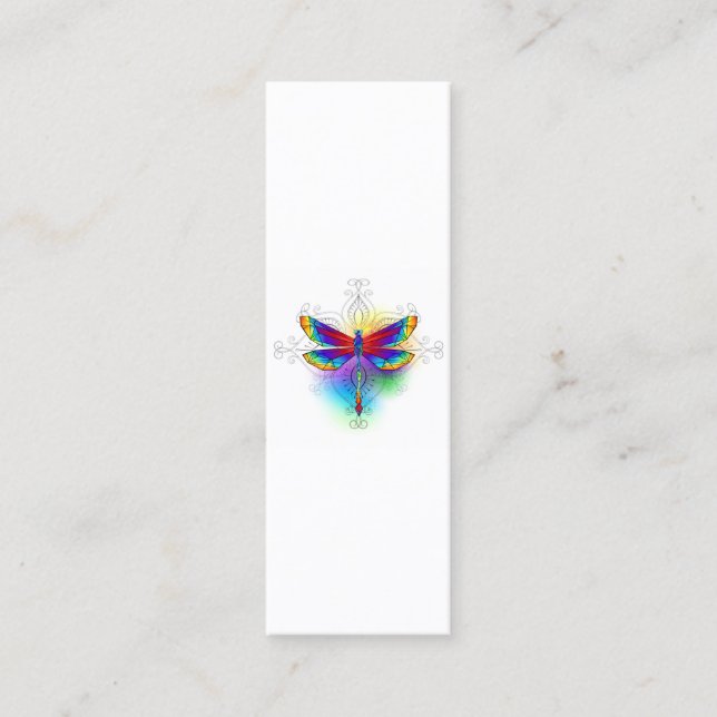 Carte De Fidélité Dragonfly en arc-en-ciel (Devant)