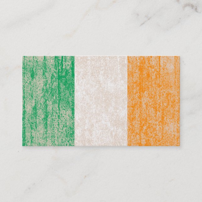 Carte De Fidélité drapeau de l'irlande punch card (Devant)