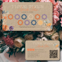 Élégant Kraft Rustique Bohème Design Floral Emboss