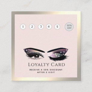 Carte De Fidélité Élégant lave-linge de luxe maquillage