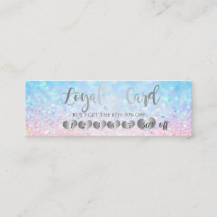 Carte De Fidélité Élégant Moderne Cœurs Bokeh