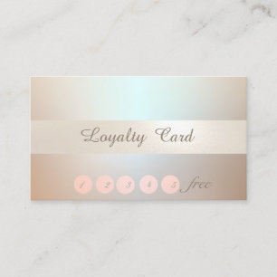 Carte de fidélité Élégante et Lumineuse Confetti