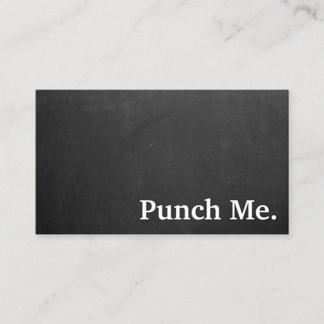 Carte de fidélité en tableau noir minimaliste mode (Devant)