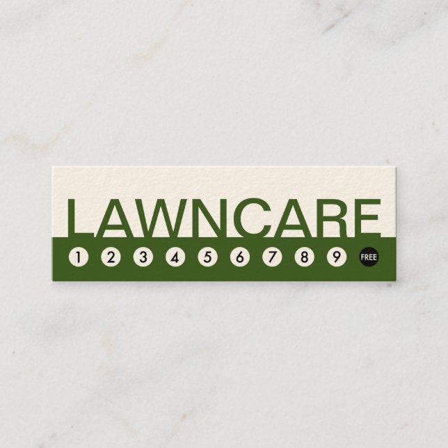 Carte De Fidélité fidélisation audacieuse du client LAWNCARE (Devant)