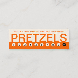 Carte De Fidélité fidélisation audacieuse du client PRETZELS