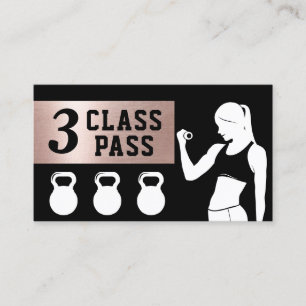 Carte De Fidélité Fitness Personal Trainer 3 Classe Pass Salle de gy