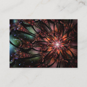 Carte De Fidélité Fleur imaginaire fractale douce et tendresse
