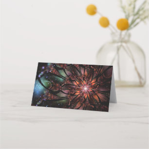 Carte De Fidélité Fleur imaginaire fractale douce et tendresse