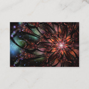 Carte De Fidélité Fleur imaginaire fractale douce et tendresse