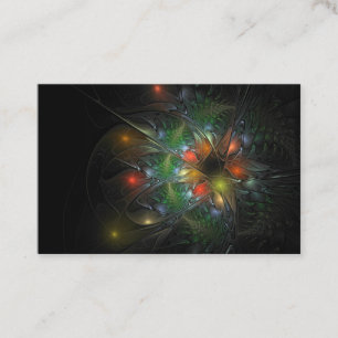 Carte De Fidélité Fleurs imaginaires fractales douces et tendres
