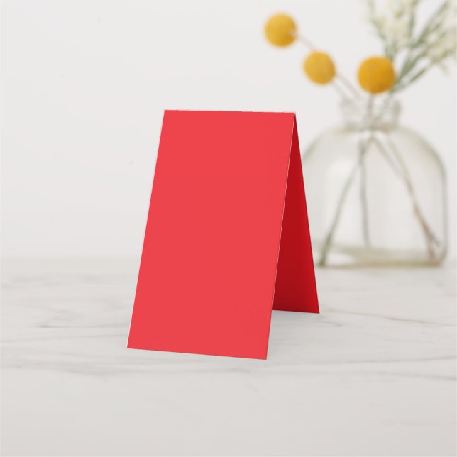 Carte De Fidélité Fond uni rouge solide (Dos)