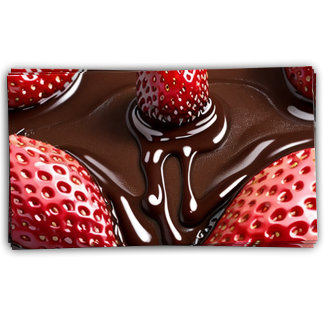 Carte De Fidélité fraises au chocolat