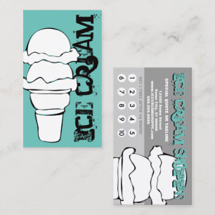 Carte De Fidélité glace boucles loyauté