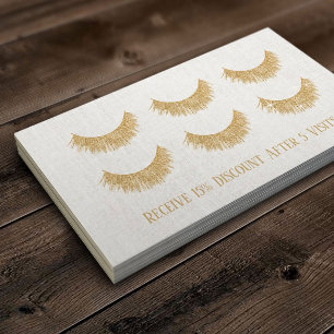 Carte de fidélité Gold Eyelash Extensions Lash B