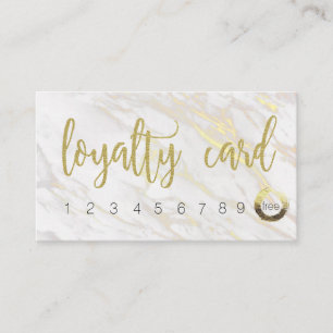 Carte de fidélité Gold Marble ⎢