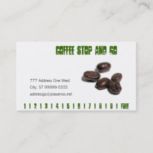 Carte De Fidélité Grains de café