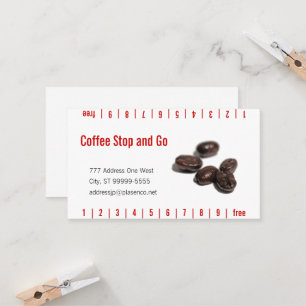 Carte De Fidélité Grains de café