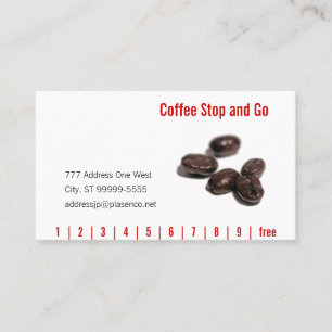 Carte De Fidélité Grains de café
