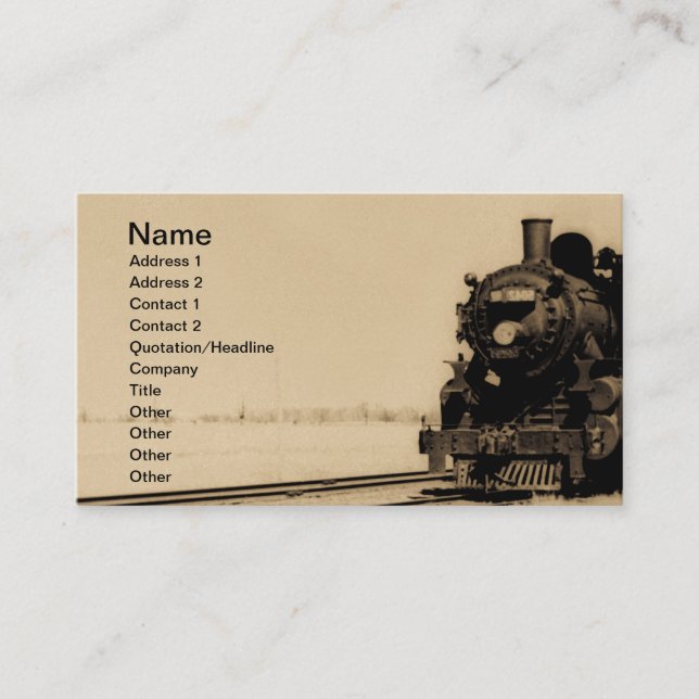 Carte De Fidélité Grand Trunk Western Engine No. 5042 Business Card (Devant)