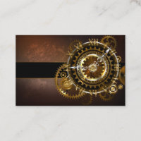 Horloge Steampunk avec des engrenages anciens