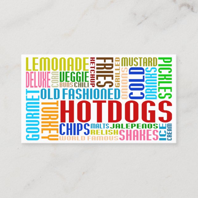 Carte De Fidélité hot dogs (mot web) (Devant)