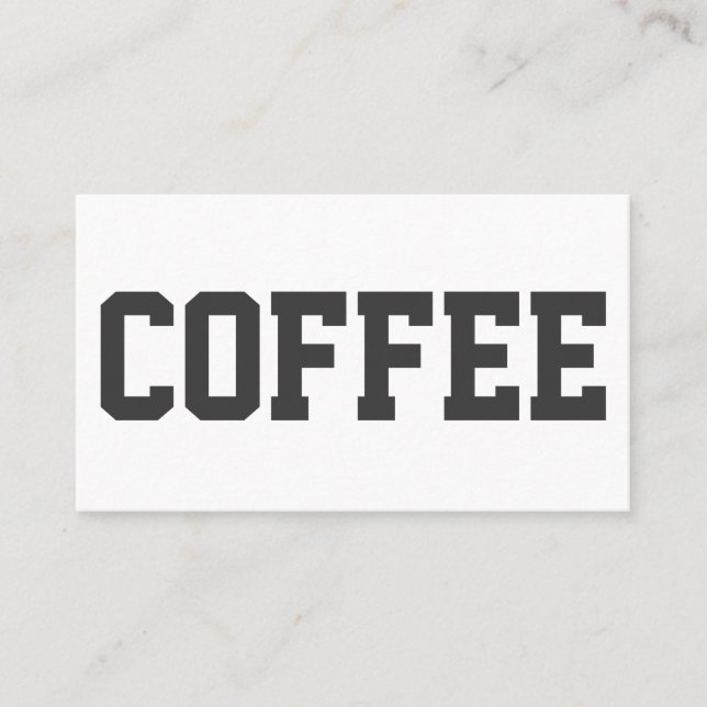 Carte De Fidélité Immense texte sur blanc double numéro de poinçon (Devant)