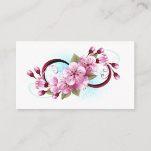 Carte De Fidélité Infinité avec les fleurs Sakura