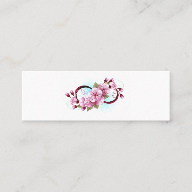 Carte De Fidélité Infinité avec les fleurs Sakura (Devant)