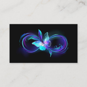 Carte De Fidélité Infinité brillante avec papillon magique