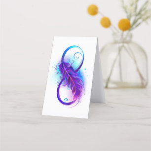 Carte De Fidélité Infinity with purple feather
