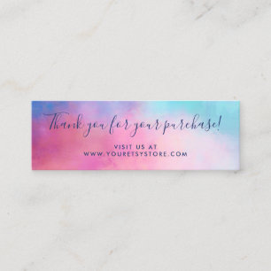 Carte De Fidélité Insertion d'achat de Merci Pastels Abstraits