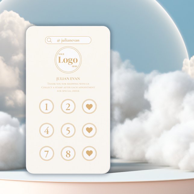 Carte de fidélité inspirée de Girly Ivory White In (Créateur téléchargé)