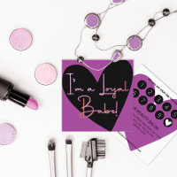 Je suis Loyal Babe Gold Purple Black Heart Client