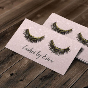 Carte De Fidélité Lashes Artiste maquillage Blush Parties scintillan