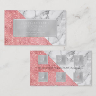 Carte De Fidélité Lèvres de salon de beauté de client de poinçon 