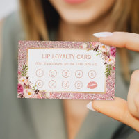 Carte de fidélité Lip | Parties scintillant d'or R