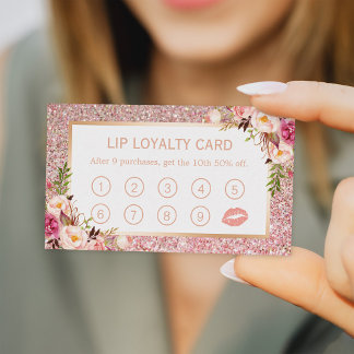 Carte de fidélité Lip | Parties scintillant d'or R