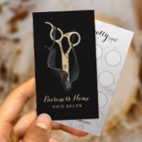 Liste de cheveux moderne Salon Noir & Or Loyauté