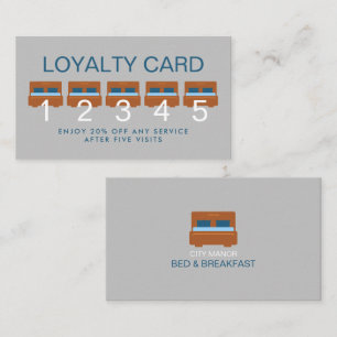 Carte De Fidélité Logo, Bed & Breakfast Hébergement Business