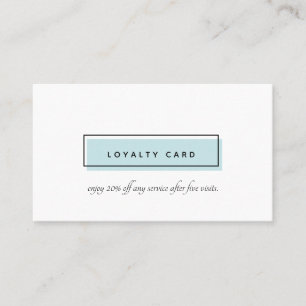 Carte De Fidélité Logo féminin   Bleu   spa du jour de l'art des ong