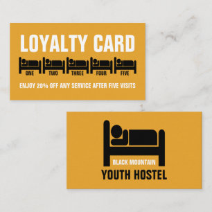 Carte De Fidélité Logo, Hostel Hébergement Business