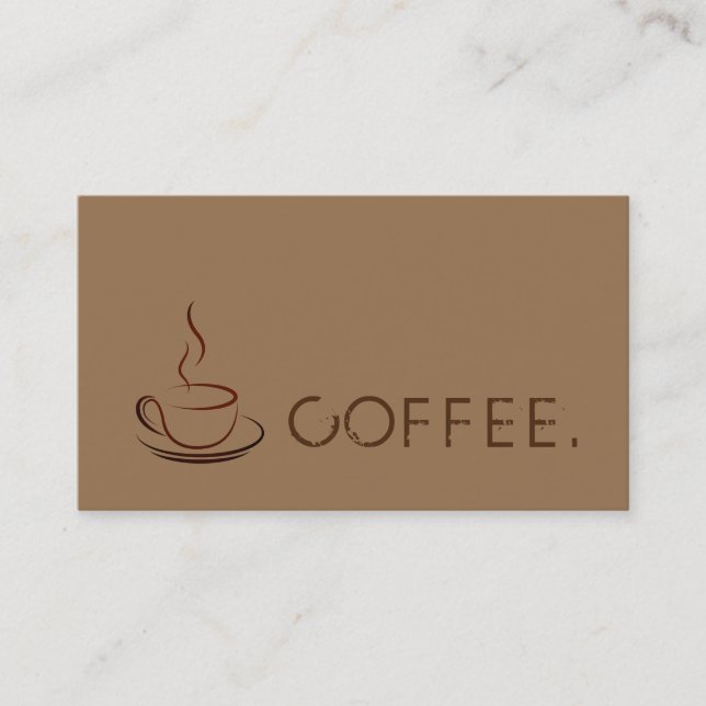 Carte De Fidélité Loyauté Punch café moderne Arrière - plan (Devant)