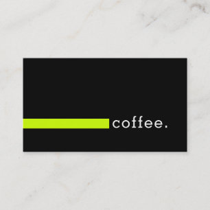 Carte De Fidélité Loyauté Punch café Plain Noir Volt moderne