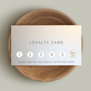 Carte De Fidélité Lumineuse Script 6 Punch Loyauté client
