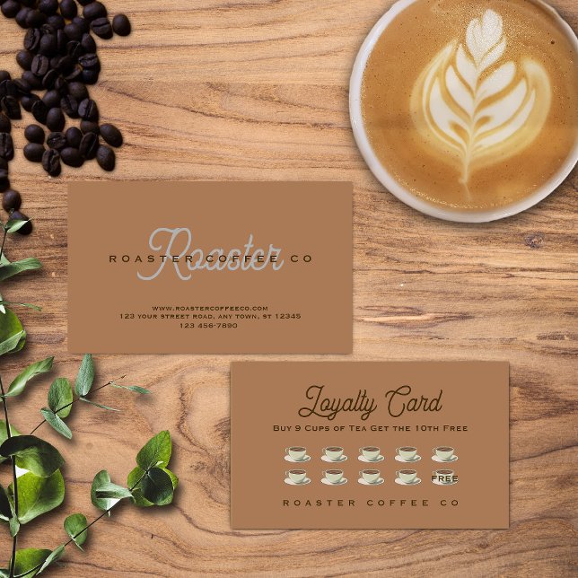 Carte De Fidélité Magasin de café (Créateur téléchargé)
