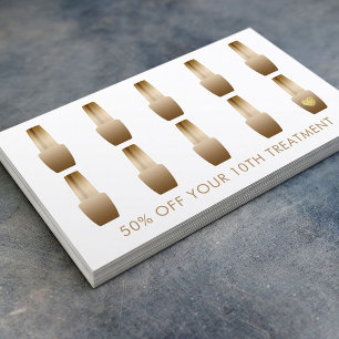 Carte de fidélité   Manicuriste de maquillage du s