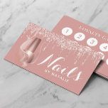 Carte De Fidélité Manicuriste du salon à ongles Lecteurs d'or Rose m<br><div class="desc">Manicuriste De Salon Nail Modern Rose Gold Drips Cartes De Fidélité.</div>