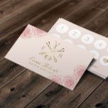 Carte De Fidélité Maquillage Artiste Cheveux Stylo Rose Floral Loyau<br><div class="desc">Maquillage Artiste Hair Styliste Rose Vintage Floral Elegant Loyalty Cards.</div>